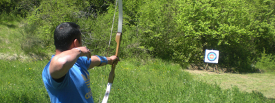 Tiro con l'arco lago di Fiastra