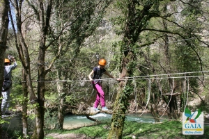 Parco avventura sul fiume