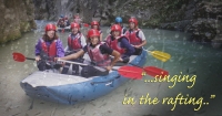 Piove? Rafta e canta con noi: &quot;...singing in the rafting!&quot;