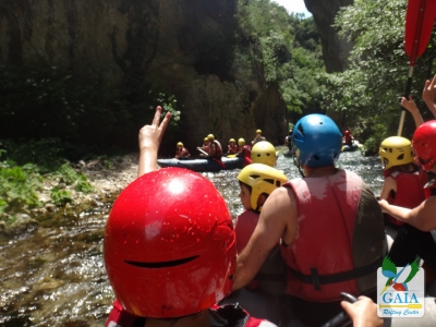 Rafting for children and family