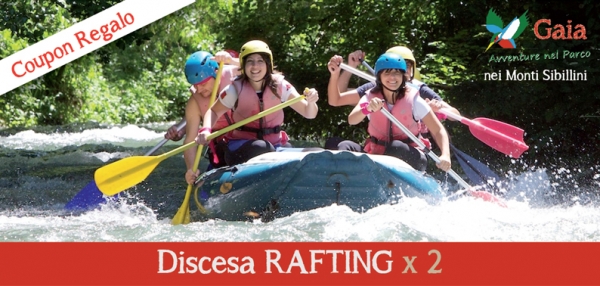L'emozione di una discesa Rafting - per 2 persone