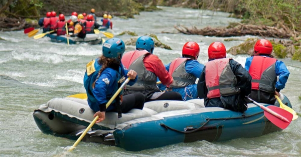 Raften afdalingen in Umbrië