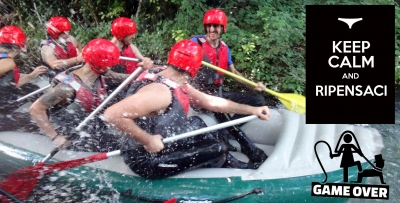 Addio al celibato con discesa Rafting. E inizia l'avventura!