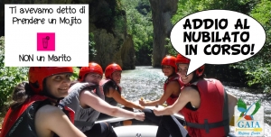 Addio al nubilato con discesa Rafting. Che l&#039;avventura inizi!
