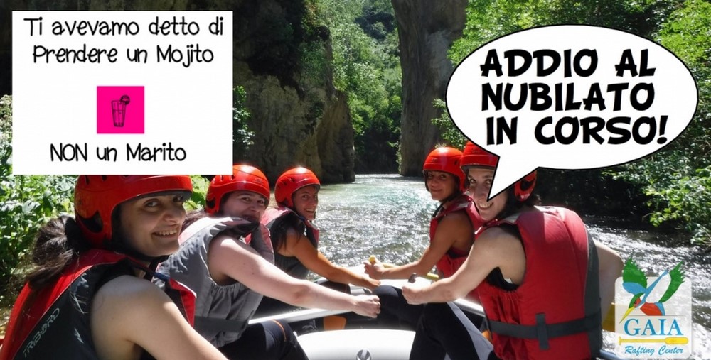 Addio al nubilato con discesa Rafting. Che l&#039;avventura inizi!